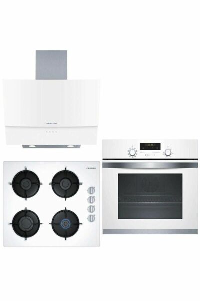 PROFİLO Ankastre Cam Beyaz Star Set