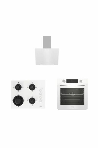 ALTUS ALA 322 W Fırın 189 DW Ocak 570 W Davlumbaz Beyaz Ankastre Set