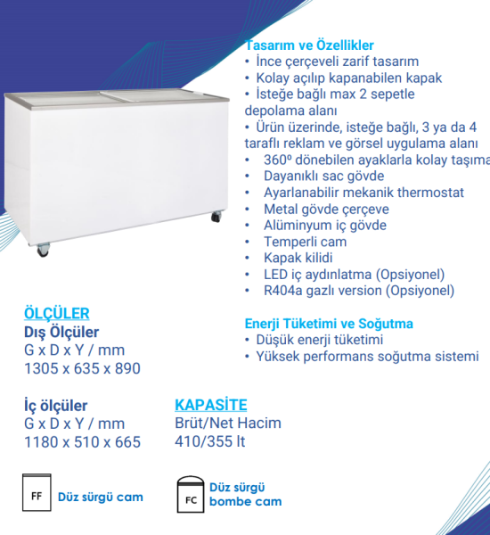 ŞENOCAK D400 DFSG FF CAMLI MUHAFAZA DOLABI