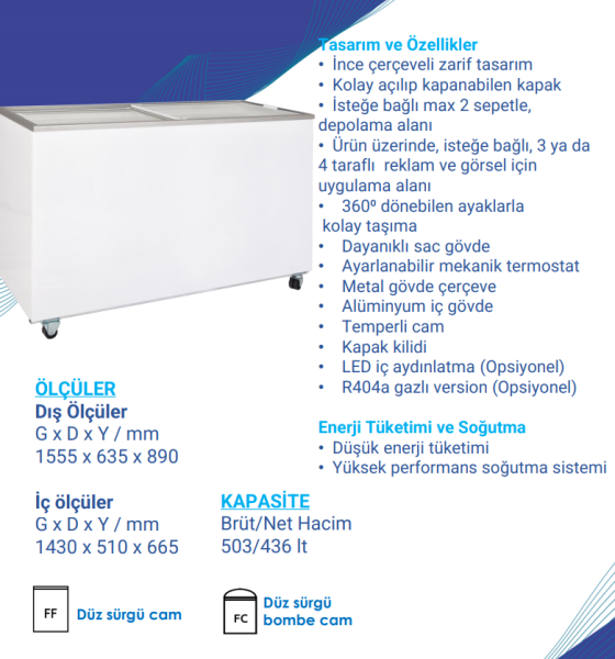 ŞENOCAK D500 DFSG FF CAMLI MUHAFAZA DOLABI