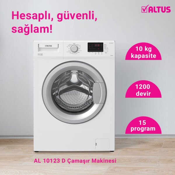 AL 10123 D 1200 Devir 10 Kg Çamaşır Makinesi