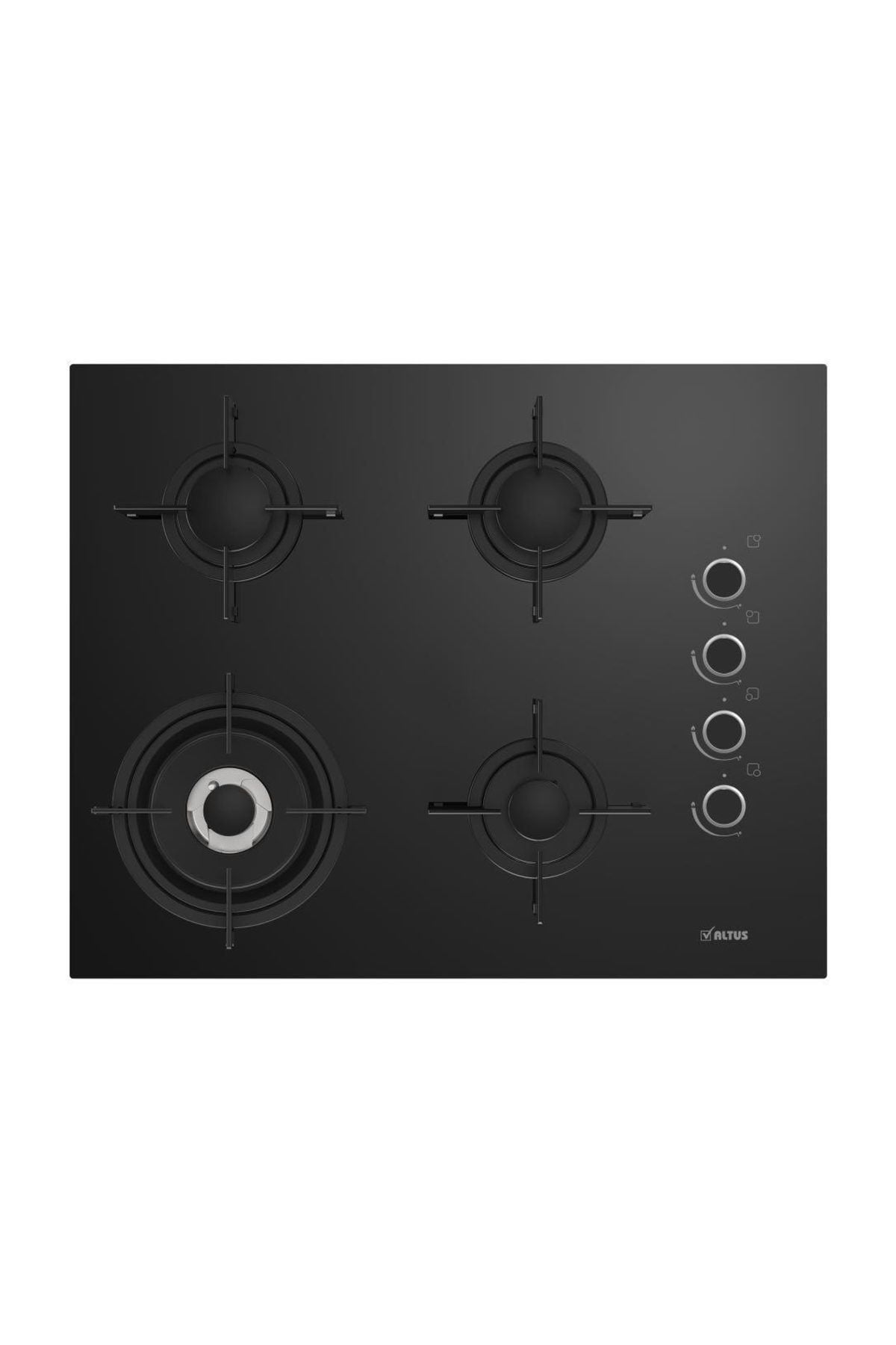 ALTUS Ala 185 Gb Wok Gözlü Cam Ankastre Ocak Lpg Li