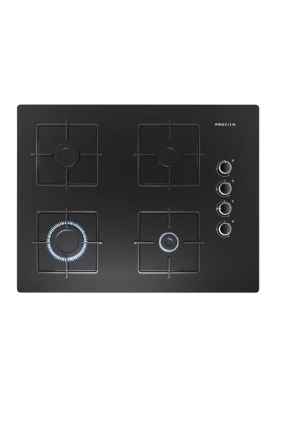 PROFİLO Oo37p6012d 4 Gözü Gazlı Ankastre Siyah Sert Cam Ocak - 67cm