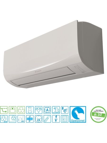 DAIKIN Yeni Sensira Dahili Wi-Fi FTXF35F 12000 Btu/h R32 Inverter Duvar Tipi Split Klima