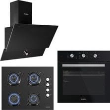 PROFİLO SİYAH TREND ANKASTRE SET (OO37P6O12D-DVK6J661-FRMA325S1)