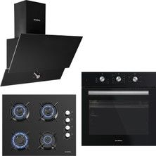 PROFİLO SİYAH TREND ANKASTRE SET (OO37P6O12D-DVK6J661-FRMA325S1)