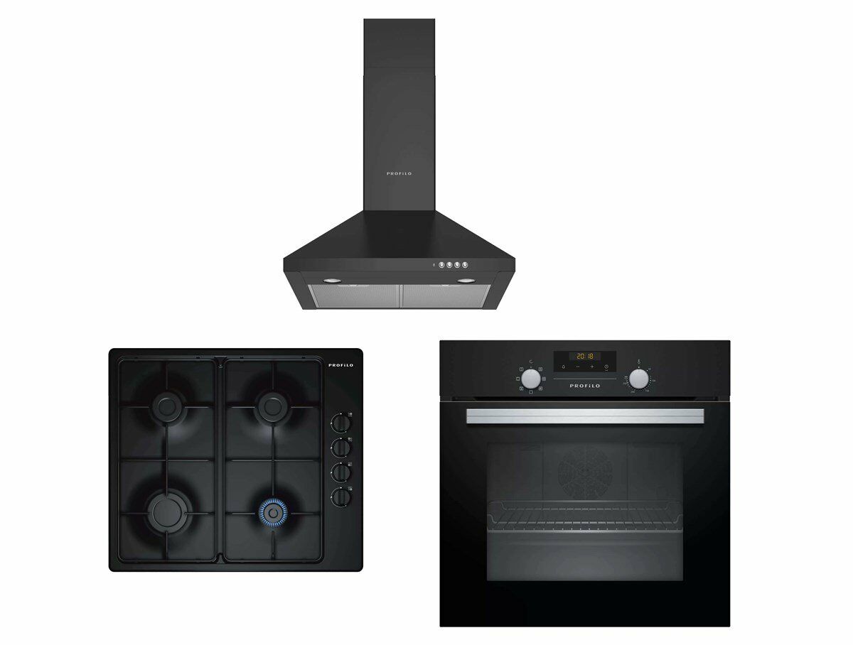 PROFİLO SİYAH EKO 3LÜ ANKASTRE SET (OO37P6012D-DVP6C460-FRTA122S)