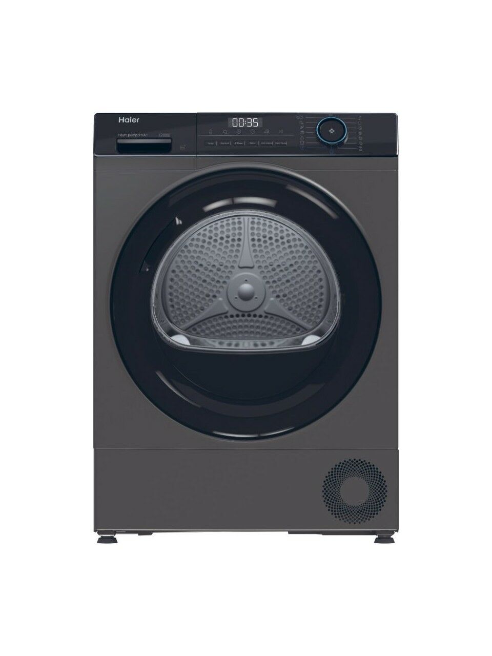 HAIER HD90-A2939RE-TR 9 kg Wi-Fi Bağlantılı Antrasit Isı Pompalı Kurutma Makinesi