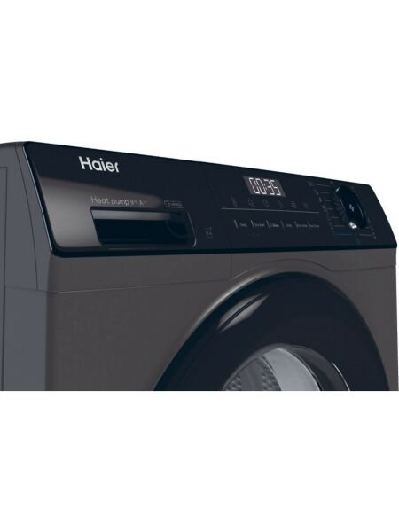 HAIER HD90-A2939RE-TR 9 kg Wi-Fi Bağlantılı Antrasit Isı Pompalı Kurutma Makinesi