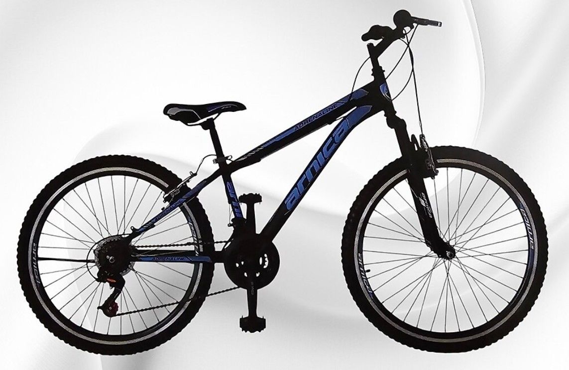 ARNİCA 2408 ADRENALINE 26 JANT 21 VİTES AMORTİSÖRLÜ DAĞ BİSİKLETİ SİYAH GÖVDE - MAVİ SÜSLEME