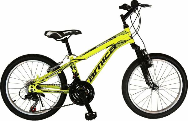 ARNİCA 2408 ADRENALINE 26 JANT 21 VİTES AMORTİSÖRLÜ DAĞ BİSİKLETİ SİYAH GÖVDE - YEŞİL SÜSLEME