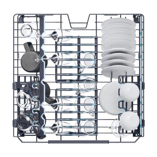 HAIER XF 6B2M3PW 10 Programlı Wi-Fi Bağlantılı Beyaz Bulaşık Makinesi