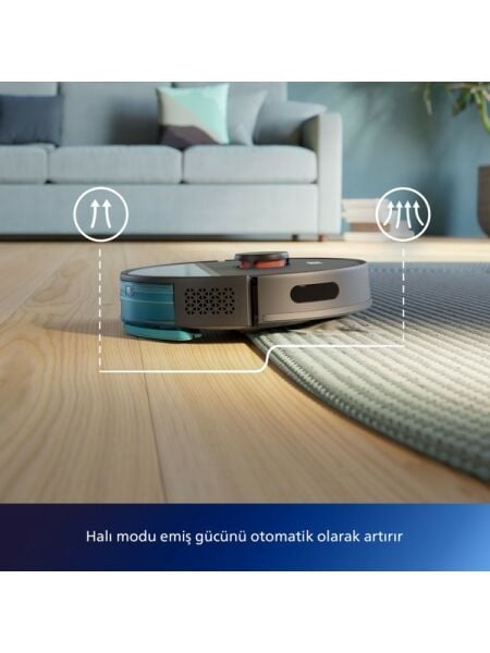 Philips HomeRun 3000 Serisi Aqua XU3000/01 Siyah Akıllı Robot Süpürge
