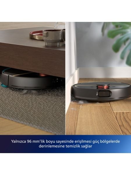 Philips HomeRun 3000 Serisi Aqua XU3000/01 Siyah Akıllı Robot Süpürge