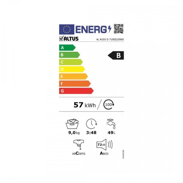Altus AL 9103 D 1000 Devir 9 kg Çamaşır Makinesi