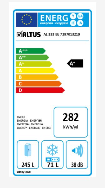 Altus Al 333 BE 316 Lt Buzdolabı